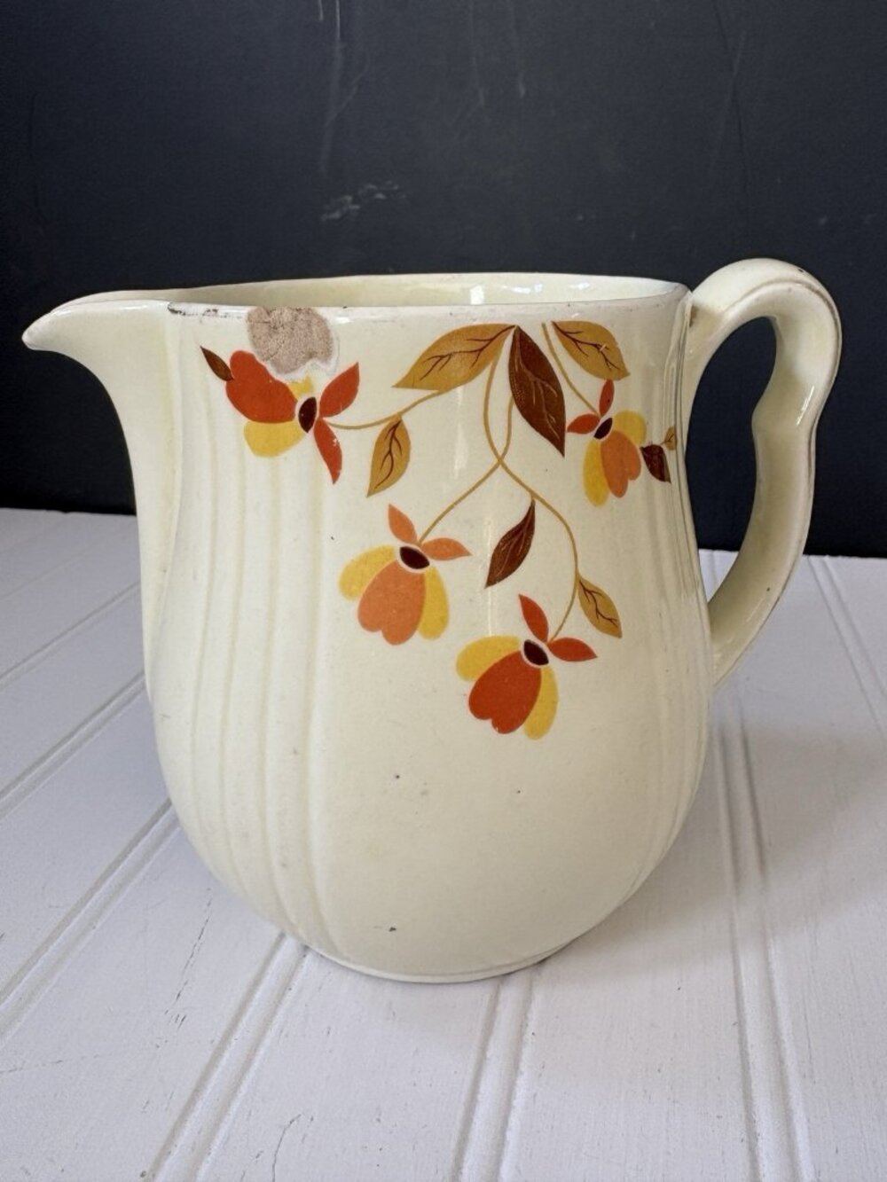 Vintage Hall’s Superior Pitcher Autumn Leaf
